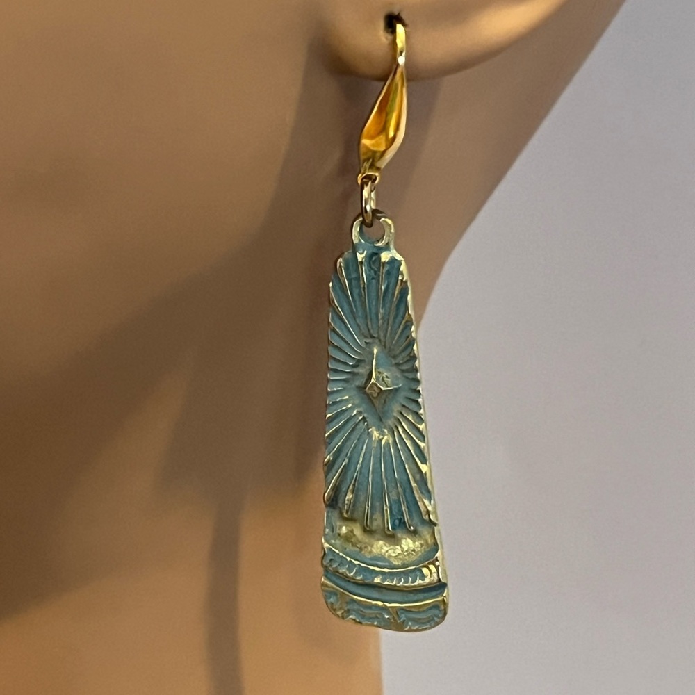 Gold& Turquoise Earrings
